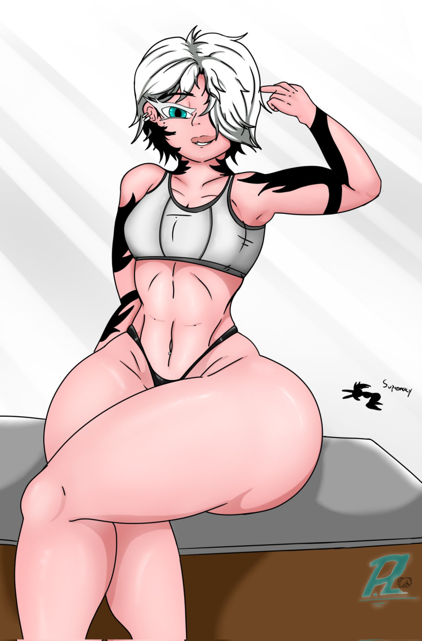 Rule 34 – 1girls big ass blue eyes female oc original character powerblueflower tagme white hair | 7364978