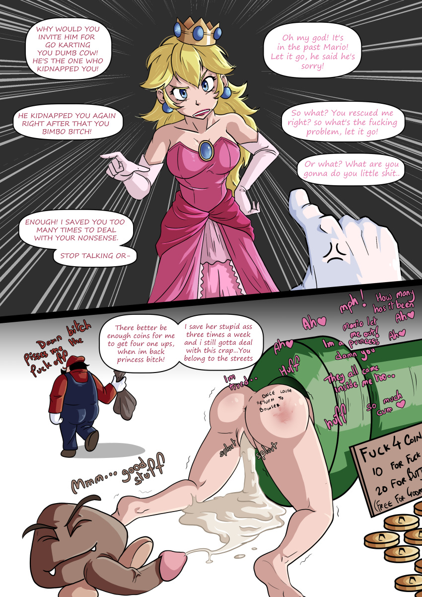 Rule 34 – 1girls 2boys 2koma after rape after sex after vaginal arguing ass big ass big breasts blonde hair body writing bruise coins comic cum cum in pussy cum inside cumdump dialogue english english text excessive cum faceless male fat man goomba instant loss 2koma insult mario mario (series) penis pimp pipes princess peach prostitute prostitution questionable consent rape royal slut royalty sex slave slap mark stuck stuck in object super mario bros. trembling wacum warp pipe | 7239323