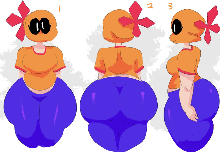 Rule 34 – big butt orange hat orange shirt purple pants xploshi (character) | 7199948