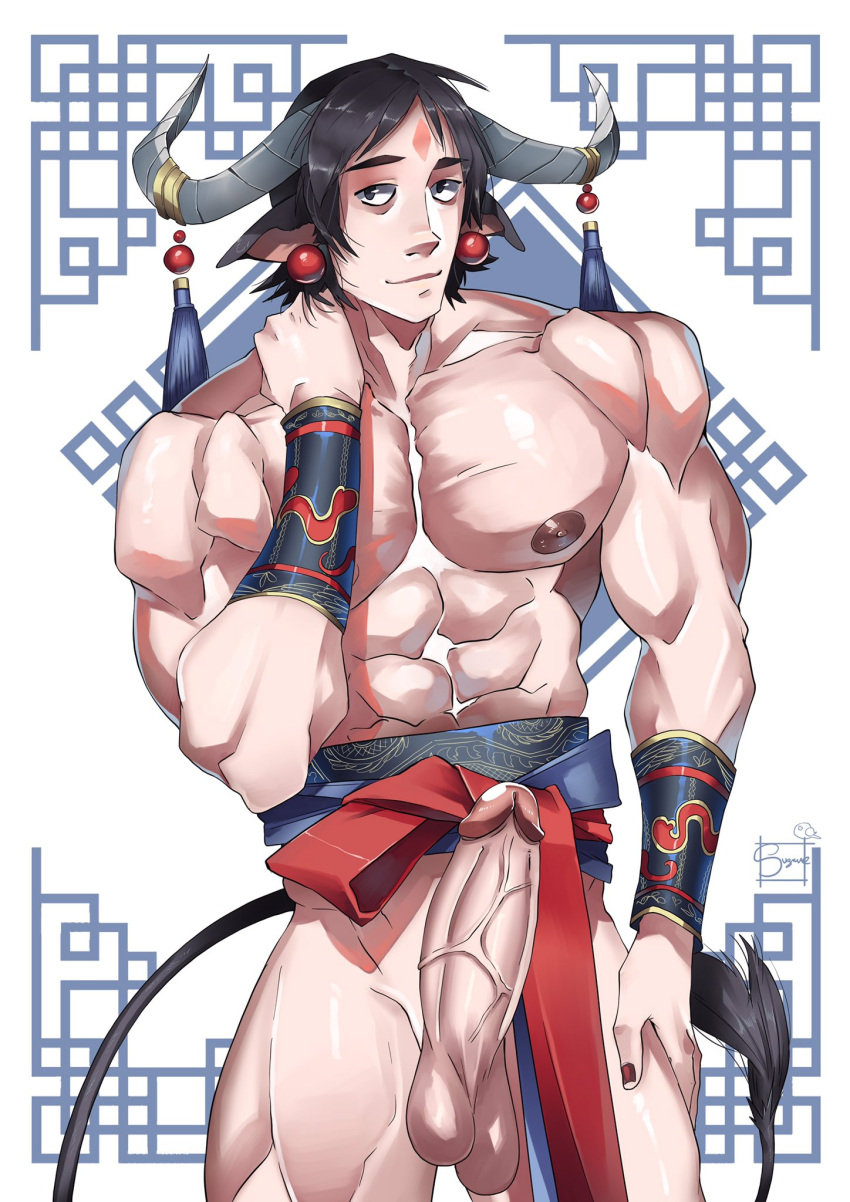 Rule 34 – big cock big penis boner chinese zodiac erect penis erection hard on horns huge cock huge penis looking at viewer male male only muscles muscular muscular male ox (chinese zodiac) ox ears ox tail suzumeyaoi veiny penis year of the ox zodiac | 7346984