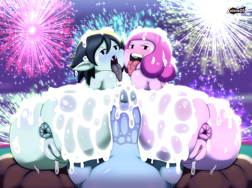 Rule 34 – 1boy 2023 2girls adventure time anus ass big ass black hair blue body blue skin blush buttjob cartoon network chivox00 cum cum on ass double buttjob eye contact happy new year huge ass looking at viewer looking back marceline marceline abadeer open mouth penis pink body pink hair pink skin princess bubblegum pussy saliva short hair threesome tongue out visible breath | 7220228