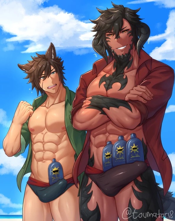 Rule 34 – 2boys abs au ra aura bara beach big pecs big penis black hair brown hair bulge cat boy cat ears cat tail catboy dark-skinned male dark skin demon demon boy demon horns demon tail dog ears dog tail dominant dominant male domination final fantasy final fantasy xiv gay green eyes incubus inumimi jealous kemonomimi male male/male male only miqo’te muscular muscular male muscular pecs open shirt penis envy power top public shampoo bottle shampoo challenge small penis smirk smirking speedo square enix submissive submissive male succubus succubus (male) sunscreen thick penis thong toumator18 yaoi yellow eyes | 6764347
