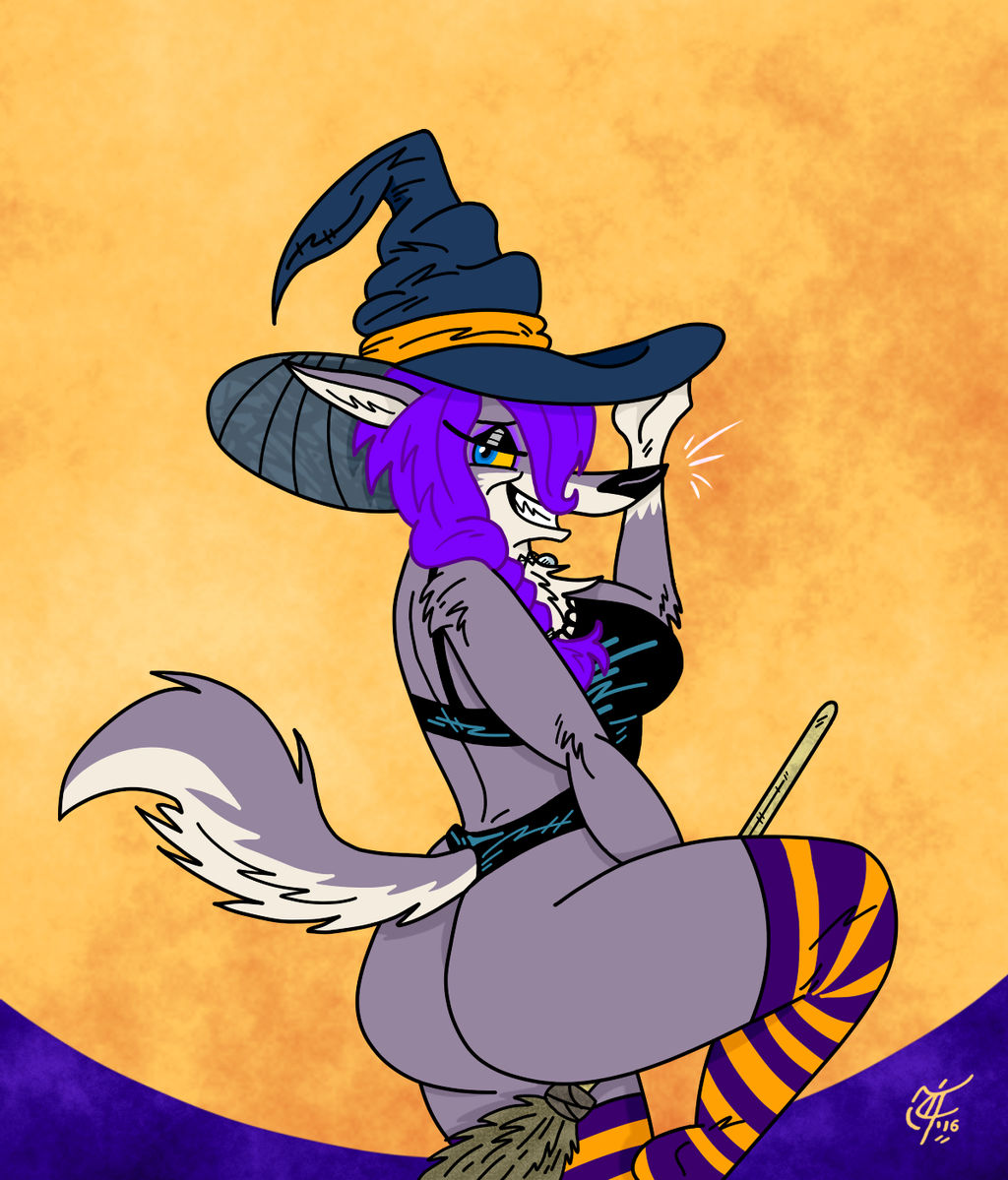 Rule 34 – 2016 anthro ass big breasts big butt blue eyes breasts brown body brown fur canid canine canis clothed clothing costume digital media (artwork) female fur hair halloween halloween costume hat headgear headwear holidays looking at viewer looking back lucy lupa mammal narrowed eyes nude pinup pose simple background smile solo thick thighs topwear unclescooter witch hat wolf yellow sclera | 7459105