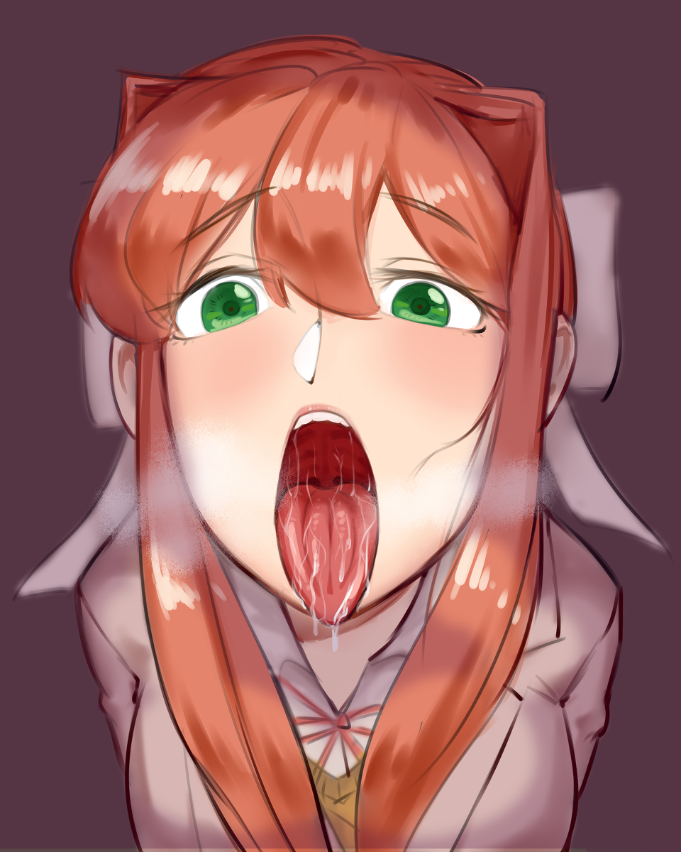Rule 34 – 1girls 2023 ahe gao alternate version at source alternate version available big breasts blazer blush brown hair doki doki literature club drooling eye contact female female focus female only green eyes light-skinned female light skin long brown hair long hair long sleeves looking at viewer looking up monika (doki doki literature club) musk musk clouds open mouth pov eye contact saliva school uniform schoolgirl solo solo female solo focus teeth tongue tongue out uvula white bow white ribbon yangtao | 7487978