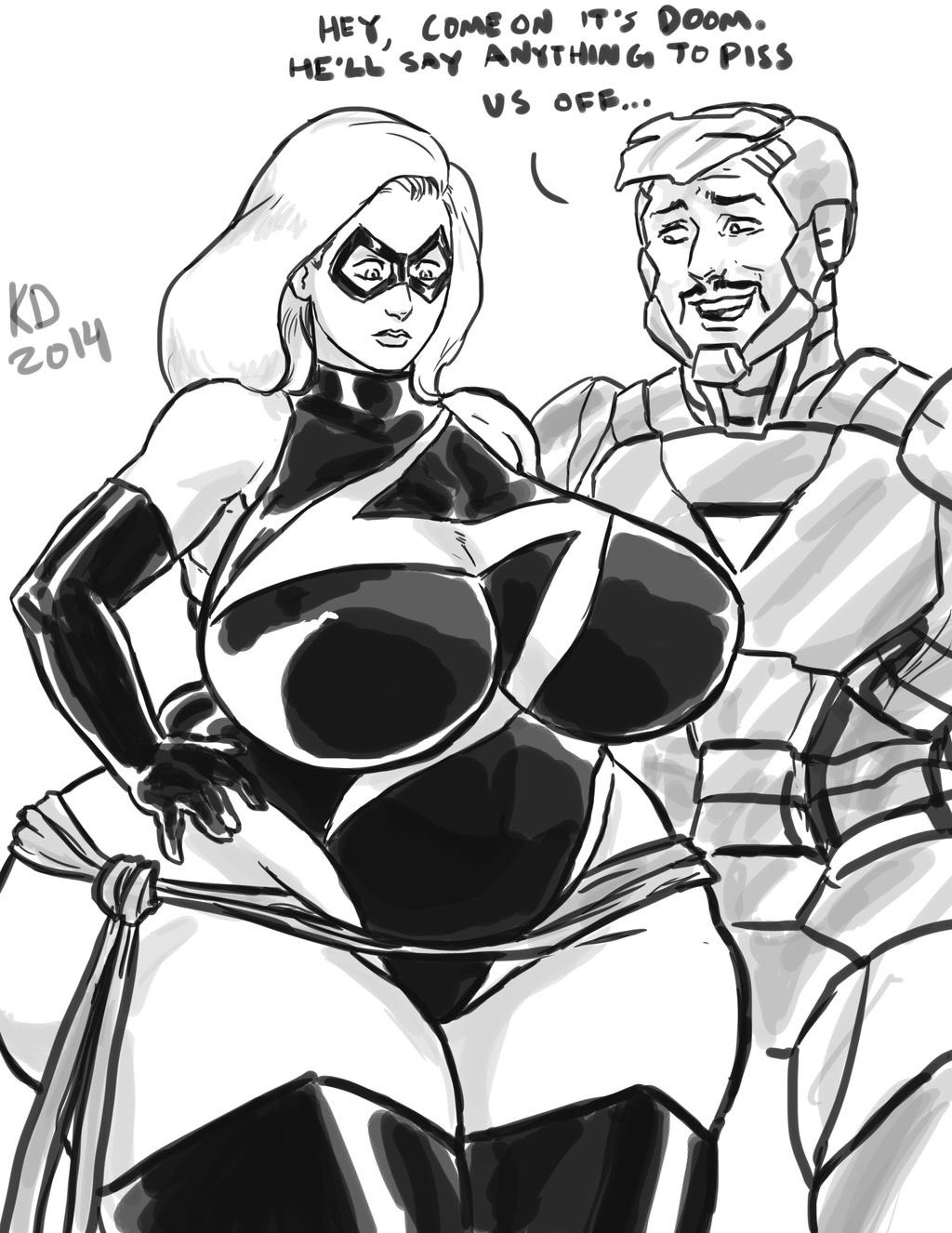 Rule 34 – 1boy 1girls artist request avengers big breasts breasts carol danvers chubby chubby female english text female iron man male marvel ms. marvel ms. marvel (carol danvers) pawg straight hair superhero superheroine text tony stark wide hips | 7415948