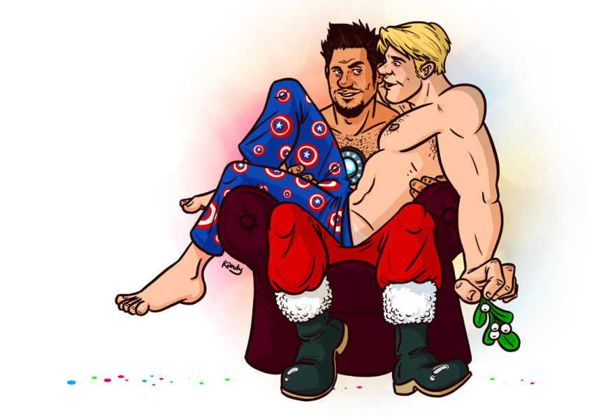 Rule 34 – 2boys avengers bara beard stubble blonde hair body hair boots brown hair buldge captain america chair chris evans facial hair gay goatee hairy armpits hairy chest hairy male holding partner human iron man looking at partner male male/male male nipples male only manly marvel marvel cinematic universe mature male mistletoe muscular males mustache pajamas pre sex randyslashtoons robert downey jr santa pants steve rogers tanline tony stark topless unshaven face | 6519270