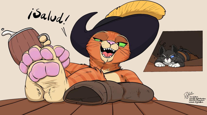 Rule 34 – adult male anthro barefoot bodily fluids boots clothing damp dominant dominant male drunk duo dylbun feet female foot fetish foot focus footwear kitty softpaws larger male macro male male/female micro open mouth pawpads paws puss in boots the last wish scent size difference smaller female soles substance intoxication sweat sweaty feet taunting tipsy toes trapped in clothing trapped in shoe | 7395796