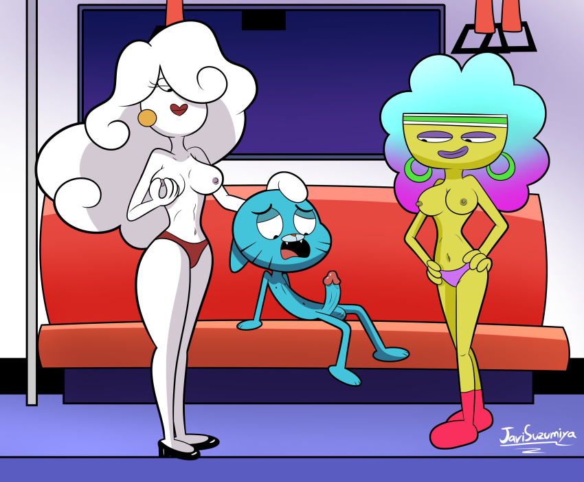 Rule 34 – absurd res age difference air creature animal humanoid anthro big penis blue body blue fur breasts bus bus seat cartoon network clothed clothing cloud commercial vehicle domestic cat elemental creature erection felid feline felis female footwear fur genitals group group sex gumball watterson hand on head hands on hips hi res huge cock humanoid jackie wilson javisuzumiya lips lipstick living cloud makeup male male/female mammal mammal humanoid mature female mature humanoid nipple fetish nipple play nipples nude panties penis public transportation rainbow lass sex socks the amazing world of gumball threesome topless topless female trio underwear vehicle vehicle for hire white body younger male yuki yoshida | 7402217