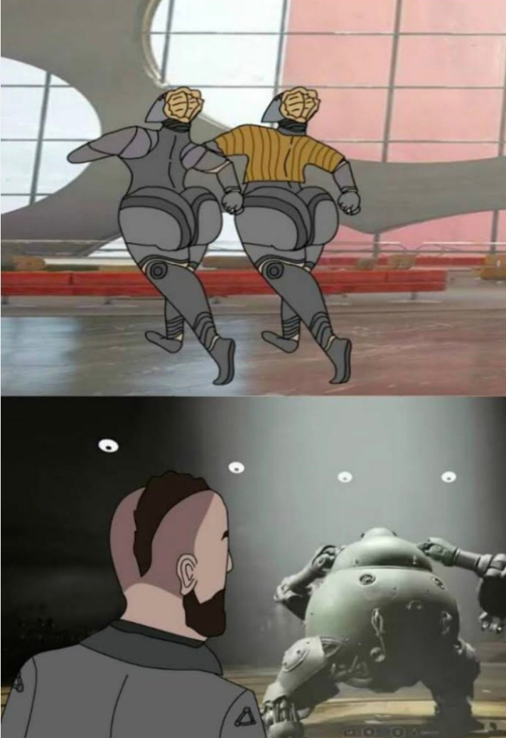 Rule 34 – 2boys 2girls agent p-3 atomic heart big ass comedy jacket left (atomic heart) looking at ass natasha (atomic heart) right (atomic heart) robot robot girl the twins (atomic heart) vamonos de fiesta a factory | 7546612