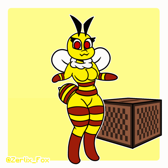 Rule 34 – <3 eyes 1:1 2023 2d (artwork) 2d animation :3 animated anthro anthrofied arthropod bee bee (minecraft) bent arm biped border bouncing breasts breasts curvaceous curvy figure dancing digital media (artwork) digitigrade english text eyelashes eyeliner featureless breasts featureless crotch female fluffy frame by frame fur grin heart honny (zerlix fox) hymenopteran insects looking at viewer loop makeup markings microsoft minecraft mojang mostly nude nude nude female red eyes seductive shaded short playtime signature simple background small waist smile solo standing swaying swaying hips tail tail markings text thick thighs thin eyebrows tuft voluptuous white background wide eyed wings xbox game studios yellow body yellow border zerlix fox | 7546997