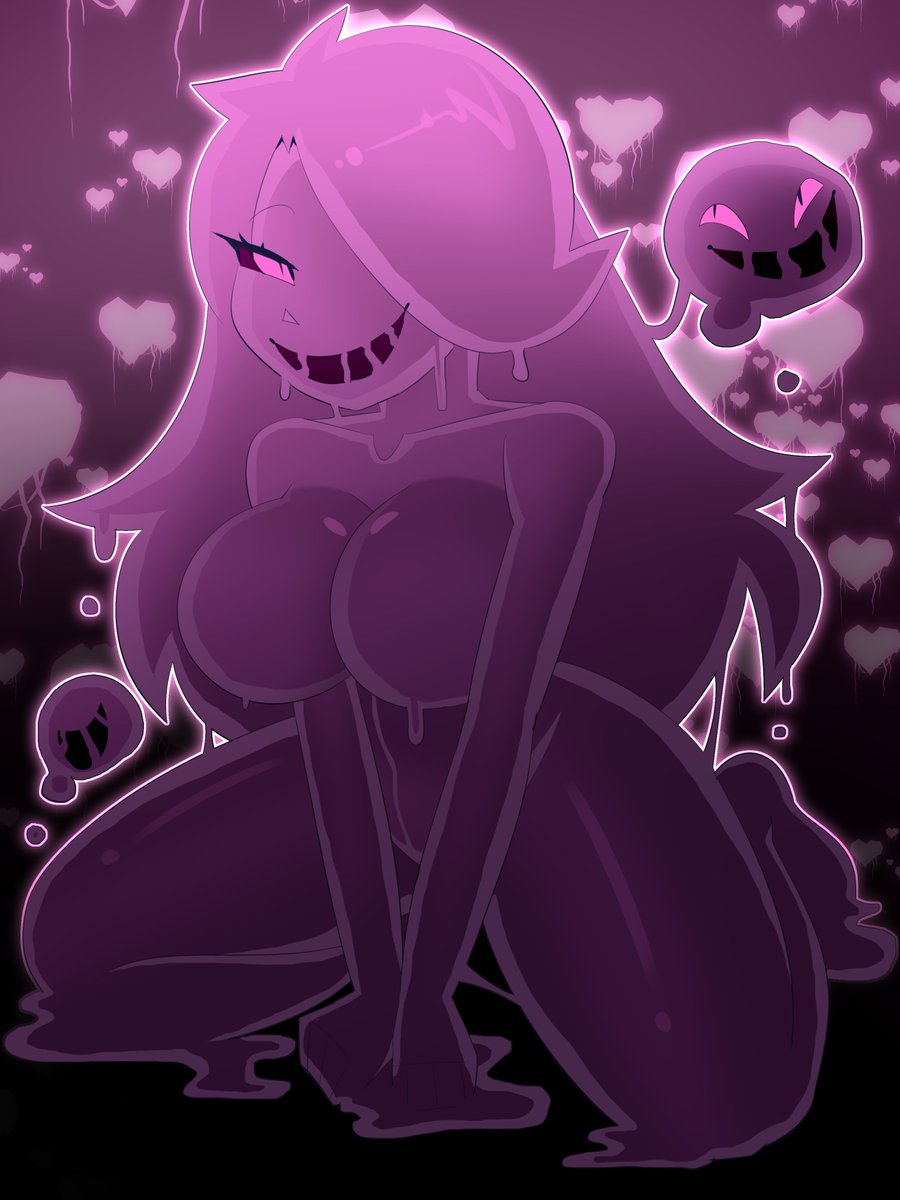 Rule 34 – 1girls better version at source female female only humanoid kneeling nude purple body sitting slime slime girl solo touselkie | 7580560