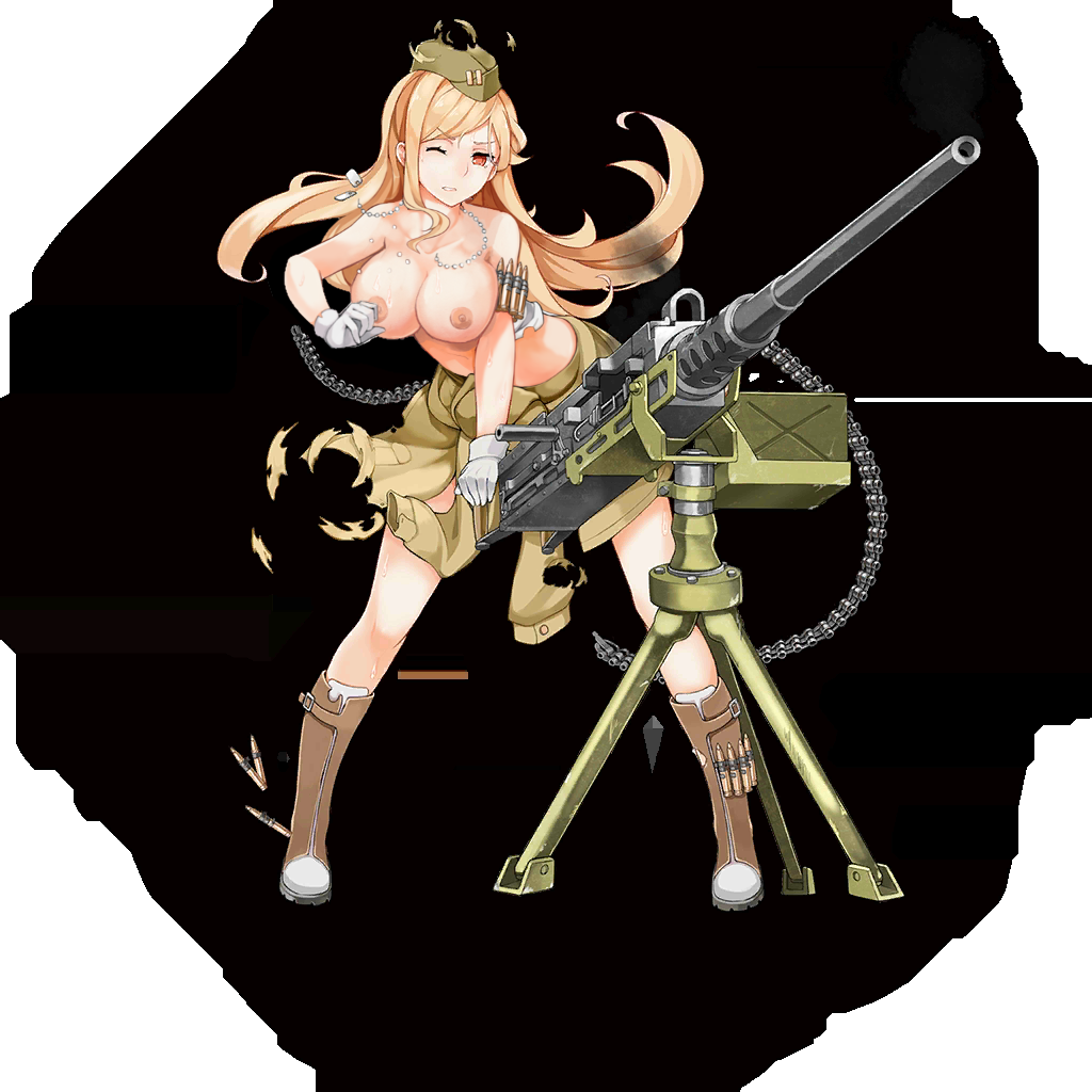 Rule 34 – ammo belt blonde hair breasts broken necklace brown eyes bullet bullets dog tags exposed breasts female female only girls’ frontline gun hat large breasts m2hb (girls’ frontline) machine gun military military hat military uniform nipples orange eyes ripped clothes shredded clothes solo tagme topless torn clothes torn hat torn skirt tripod weapon | 3809328