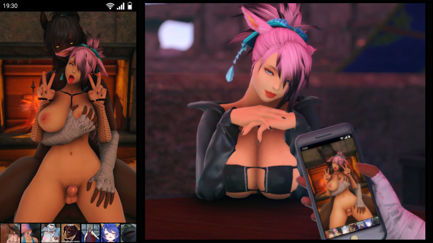 Rule 34 – 1futa 3d before and after double v final fantasy xiv fucked silly futanari gpose(ffxiv) grabbing from behind peace sign phone phone screen photo picture tagme yunohowitbe zephyr winds | 7566218