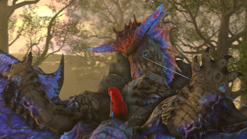 Rule 34 – 3d (artwork) bodily fluids capcom claws cum cum drip digital media (artwork) dragon dripping elder dragon erection feet feral forest forest background genital fluids genitals laid back male membrane (anatomy) membranous wings monster monster hunter namielle nature nature background no pupils nude pawpads penis plant precum presenting presenting penis quadruped red penis rock scales scalie sharp teeth solo source filmmaker sun teeth teeth showing toe claws toes tongue tongue out tree weekyle whiskers wings | 7598881