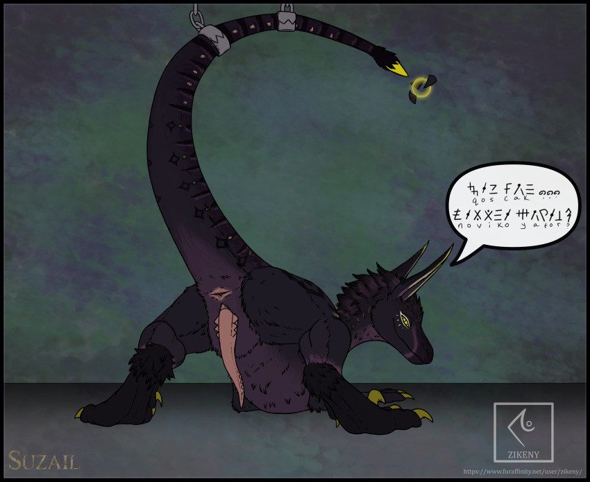 Rule 34 – absurd res animal genitalia anthro anus ass ass up bared teeth bound claws depthkin dewclaw digital media (artwork) dinosaur dromaeosaurid duo duo focus fur genitals group hi res inviting kal (character) looking at viewer looking back lying male mammal multicolored body on front on ground open mouth penis presenting presenting anus presenting hindquarters presenting penis pupils raised tail reptile scalie simple background slit pupils solo speech bubble spread legs spreading tail teeth text theropod toe claws url widescreen yolirrian text zikeny | 7658123