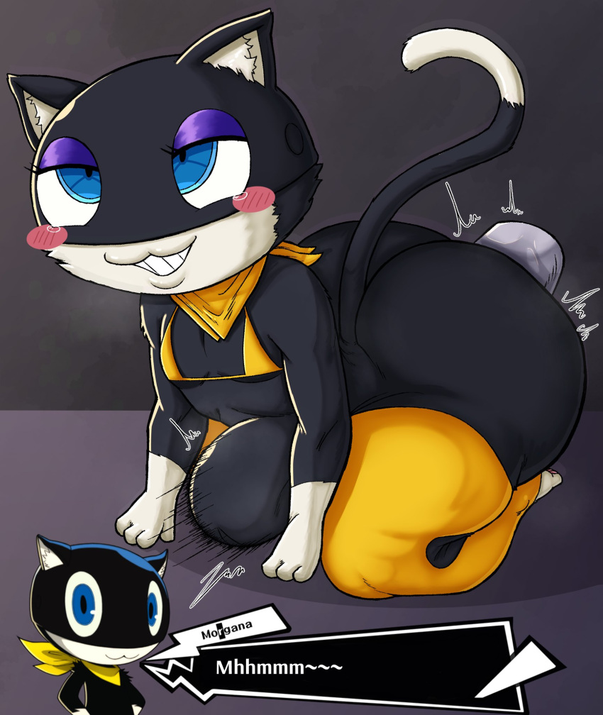 Rule 34 – anthro ass atlus banana belly bulge big ass big butt big penis bikini top black body black fur blue eyes bulge feline fur huge ass huge butt male male only morgana (persona) penis penis in ass persona persona 5 persona 5 royal slushiebest stomach bulge tail text text box thick thighs thighhighs tuxedo cat veiny penis white fur wide hips | 7578276