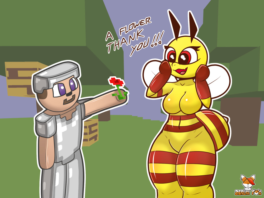 Rule 34 – 2023 2d (artwork) 3:2 :3 antennae (anatomy) anthro arched back armor arthropod ass bedroom eyes bee bee (minecraft) big breasts biped blue eyes border breasts curvy figure detailed background digital media (artwork) duo english text eyelashes eyeliner featureless breasts featureless crotch female flower game background heart hi res honny (zerlix fox) human hymenopteran insects love makeup male mammal markings microsoft minecraft mojang mostly nude narrowed eyes nude nude female plant red eyes seductive shaded short stack signature simple background small waist smile standing tail tail markings text thin eyebrows white background wide eyed wings xbox game studios yellow body zerlix fox | 7547014