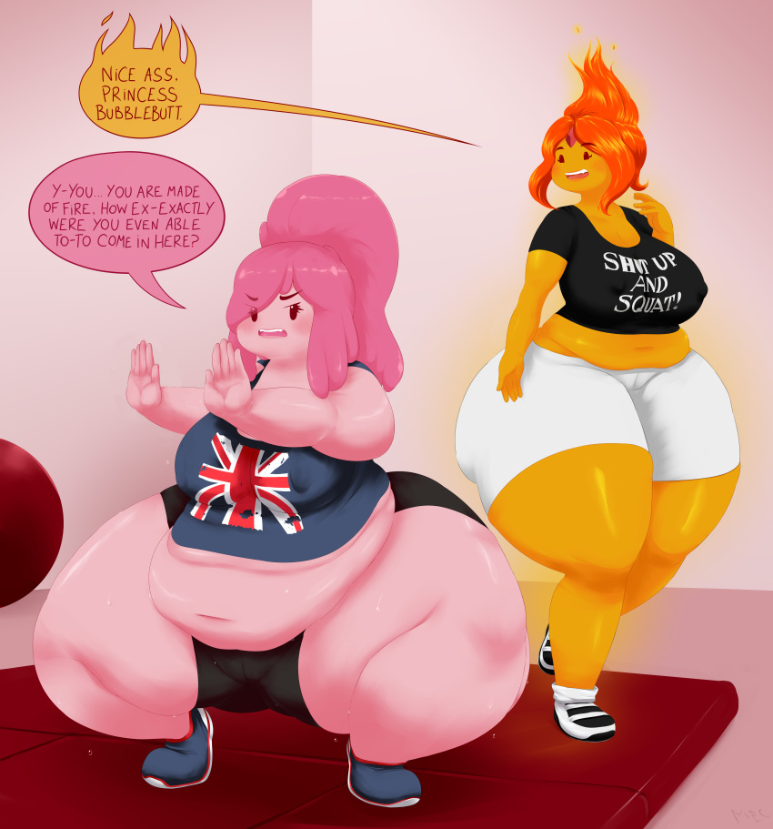 Adventure Time Princess Bubblegum And Flame Princess Porn - Rule 34 - 2girls Adventure Time Bbw Big Breasts Cartoon Network Exercise  Fat Fat Thighs Flame Princess Huge Ass Princess Bubblegum Thick Thighs Wide  Hips | 7680476