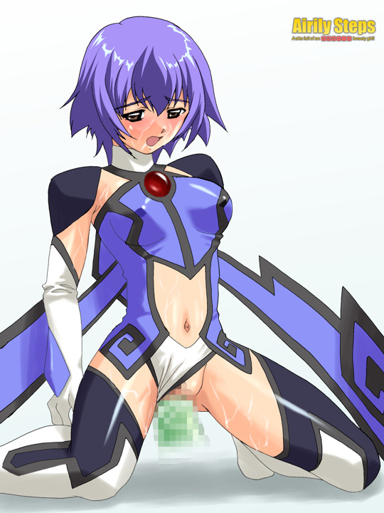 maachin, mone, yumeria, 00s, 1girl, blue hair, censored, cum, cum on body, dildo, facial, mosaic censoring, pussy, sex, sex toy, solo focus, thighhighs, vaginal, zettai ryouiki
