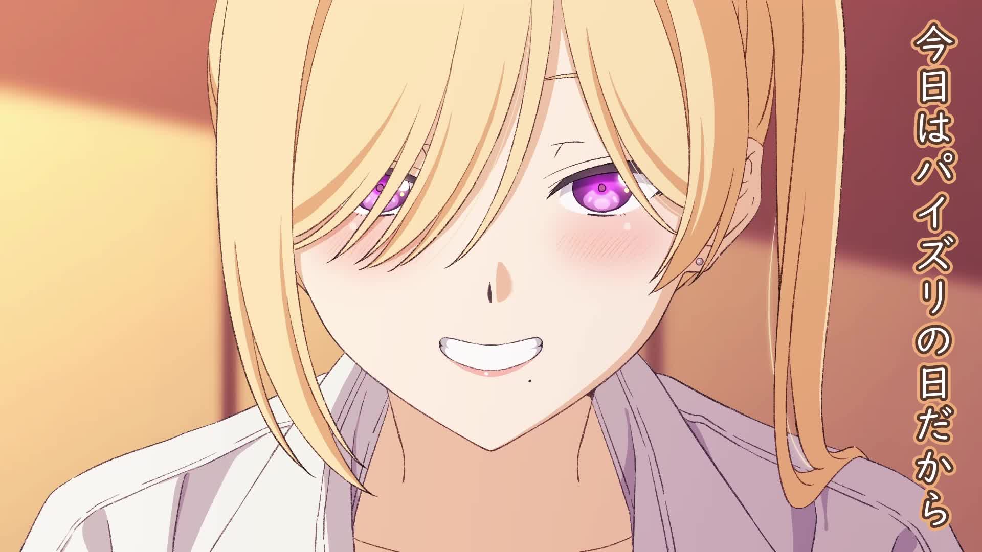 tonkotu102, original, animated, highres, paid reward available, sound, tagme, video, 1boy, 1girl, asymmetrical sidelocks, bed sheet, blonde hair, blush, breasts, breasts squeezed together, buttons, censored, center opening, cleavage, close-up, closet, clothed female nude male, collarbone, collared shirt, completely nude, earrings, grin, gyaru, hair over eyes, hetero, huge breasts, indoors, jewelry, long hair, looking at viewer, looking down, lying, mole, mole under mouth, mosaic censoring, no bra, nude, on back, on bed, paizuri, parted bangs, partially unbuttoned, penis, pink nails, pov, pov crotch, purple eyes, shirt, side ponytail, sidelocks, sleeves rolled up, smile, spread legs, stud earrings, talking, teeth, white shirt