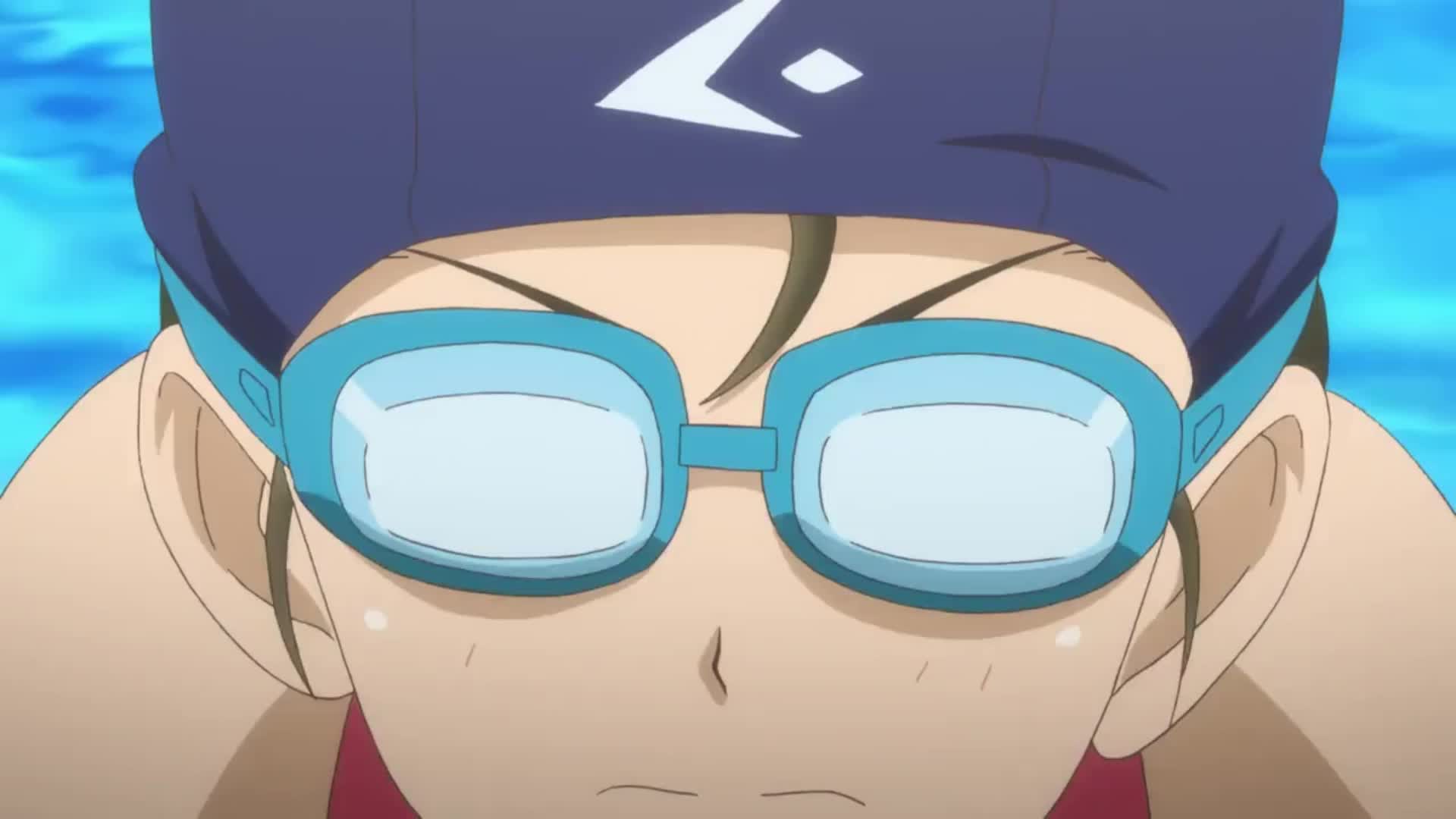 higa natsumi, maiharu hiromi, minami-kamakura koukou joshi jitensha-bu, absurdres, animated, highres, tagme, video, 4girls, ass, barefoot, competition swimsuit, multiple girls, one-piece swimsuit, pool, pool ladder, poolside, submerged, swim cap, swimming, swimming goggles, swimsuit, underwater