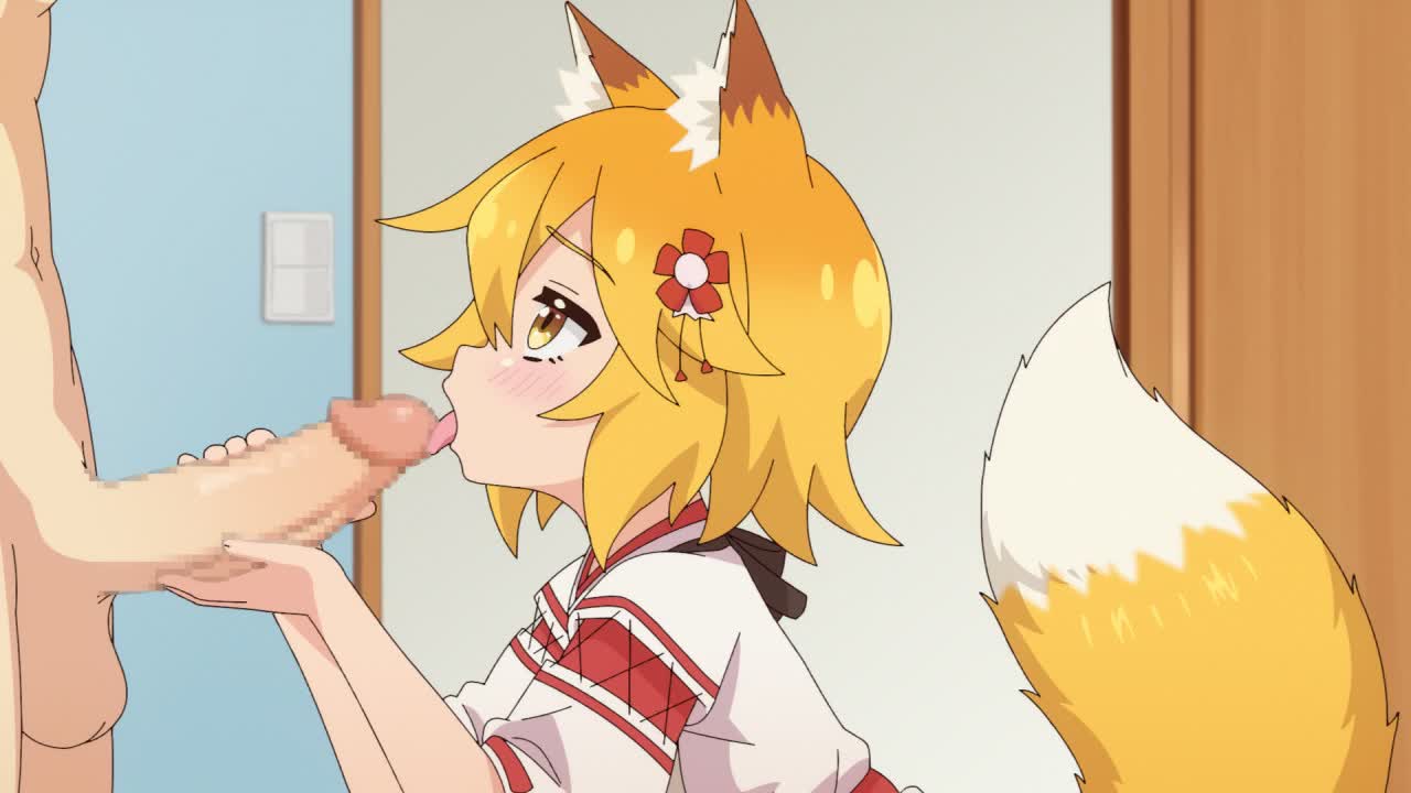 sadieyule, senko (sewayaki kitsune no senko-san), sewayaki kitsune no senko-san, animated, tagme, video, 1boy, 1girl, animal ear fluff, animal ears, blonde hair, censored, fellatio, fox ears, fox girl, fox tail, hair ornament, hetero, indoors, licking, licking penis, mosaic censoring, oral, penis, tail, tongue, tongue out, yellow eyes