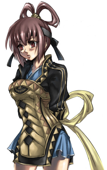miakis (suikoden), gensou suikoden, gensou suikoden v, tagme, purple eyes, purple hair, solo