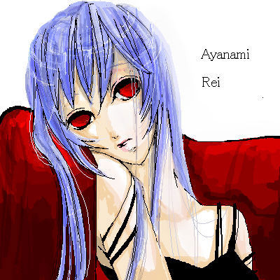 ayanami rei, neon genesis evangelion, lowres, 1girl, bad anatomy, female focus, oekaki, solo
