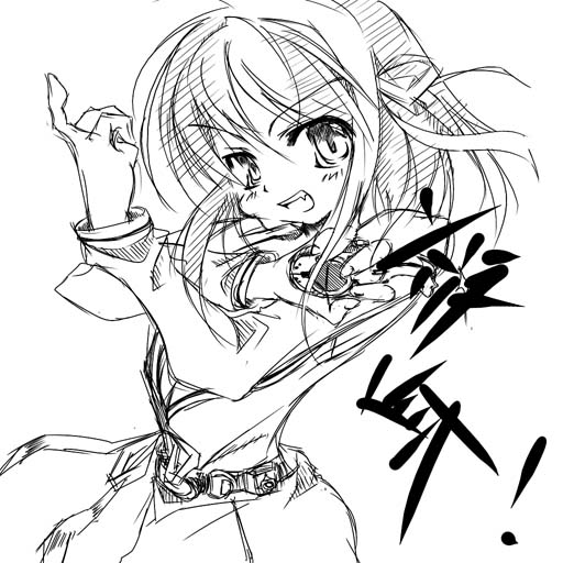 shiba (moeshiba), suzumiya haruhi, kamen rider, suzumiya haruhi no yuuutsu, 00s, 1girl, female focus, greyscale, monochrome, school uniform, serafuku, solo