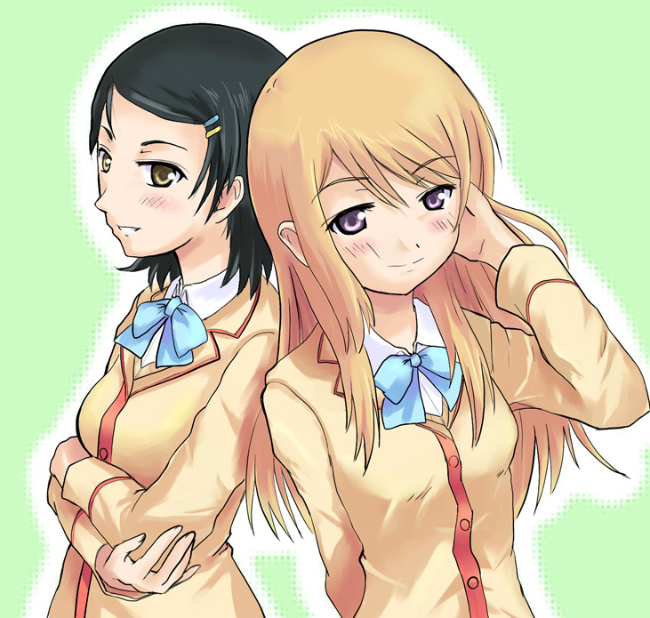 otsutama takashi, ginga kuon, ichikawa mayura, gokujou seitokai, 00s, blazer, blonde hair, jacket, long hair, school uniform