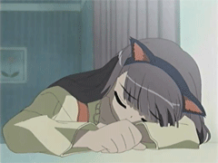 kokoro, kokoro (kokoro toshokan), kokoro toshokan, animated, animated gif, anime screenshot, lowres, 00s, 1girl, animal ears, cat ears, fake ears, female focus, solo