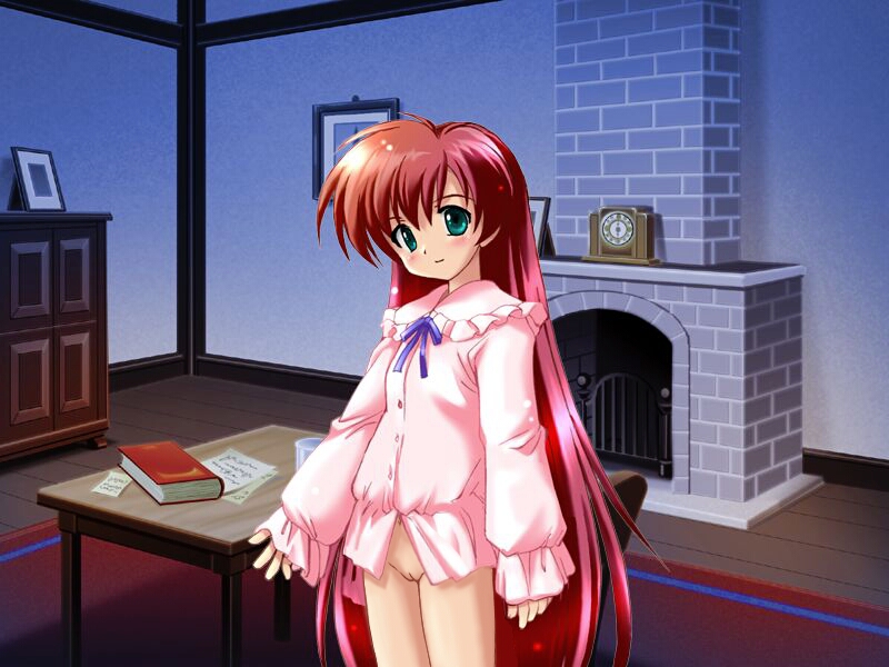 komatsu eiji, nanoca flanka, aoi sora no neosphere, game cg, third-party edit, 1girl, female focus, loli, long hair, no panties, pussy, solo, uncensored, very long hair