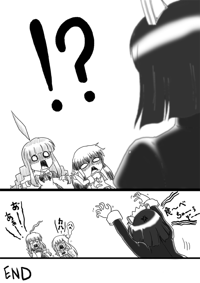 2k-tan, me-tan, xp-tan, os-tan, !?, ahoge, braid, glasses, greyscale, monochrome, twin braids