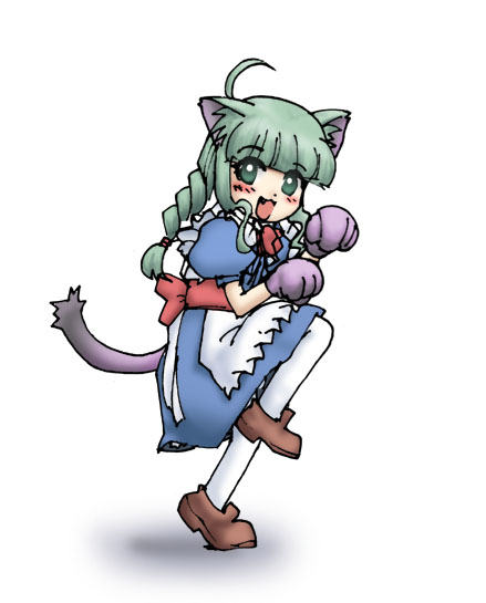 me-tan, os-tan, tagme, animal ears, cat ears, cat tail, solo, tail, thighhighs