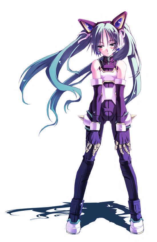 sakura nitouhei, pygmalion, pygmalion (shinrabanshou), shinrabanshou, 1girl, female focus, solo, thighhighs, twintails