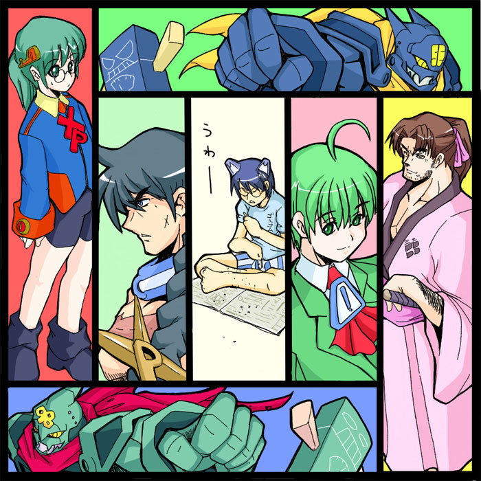 2k-kun, 2k-tan, 95-kun, 98-kun, 98-tan, 98se-kun, 98se-tan, homeo, me-kun, me-tan, xp-kun, xp-tan, xp home-tan, xphome, xpmc, os-tan, 5boys, ahoge, genderswap, genderswap (ftm), green hair, male focus, multiple boys