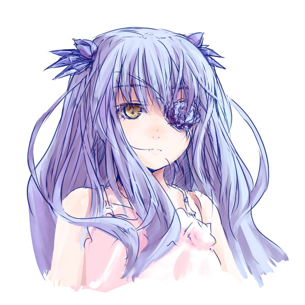 barasuishou, rozen maiden, 00s, 1girl, eyepatch, female focus, solo, yellow eyes
