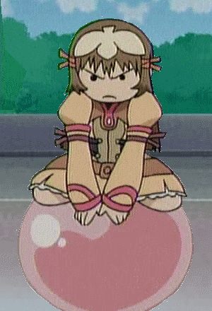 re mii, zoids, zoids genesis, animated, animated gif, anime screenshot, lowres, 00s, 1girl, angry, female focus, meme, neta, outdoors, solo, talking