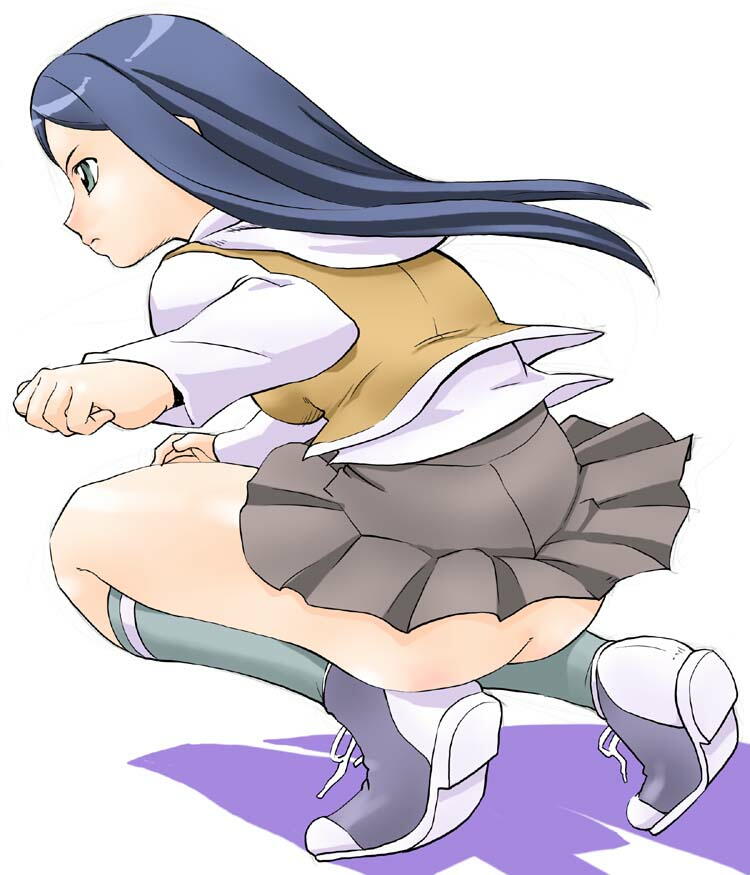 kuga natsuki, my-hime, 00s, 1girl, ass, female focus, no panties, solo