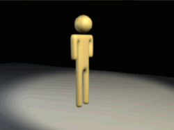 animated, animated gif, lowres, 1boy, 3d, black background, full body, gradient background, male focus, prostration, solo, stick figure, what