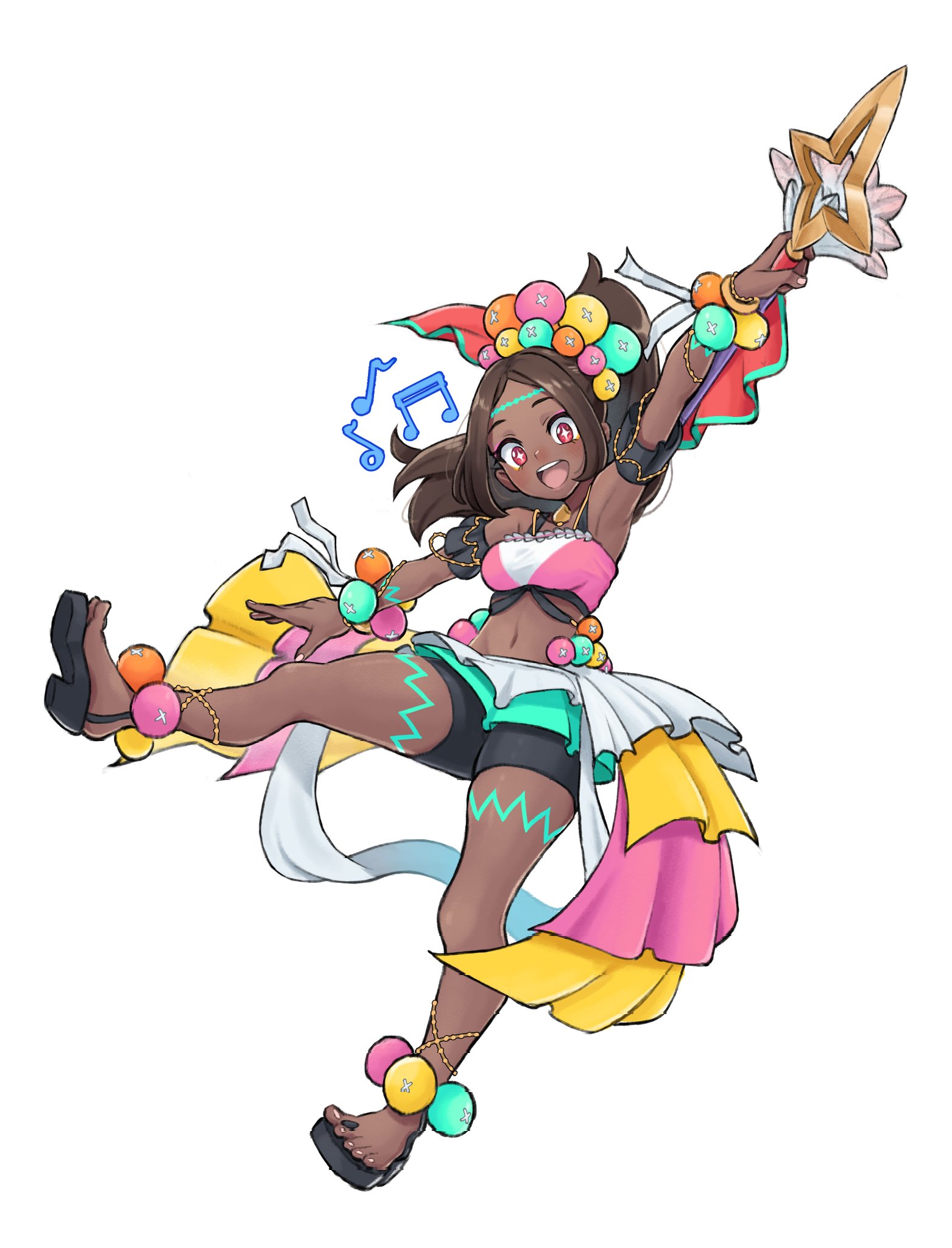 grimmelsdathird, timerra (fire emblem), fire emblem, fire emblem engage, nintendo, highres, 1girl, dark-skinned female, dark skin, simple background, solo, white background