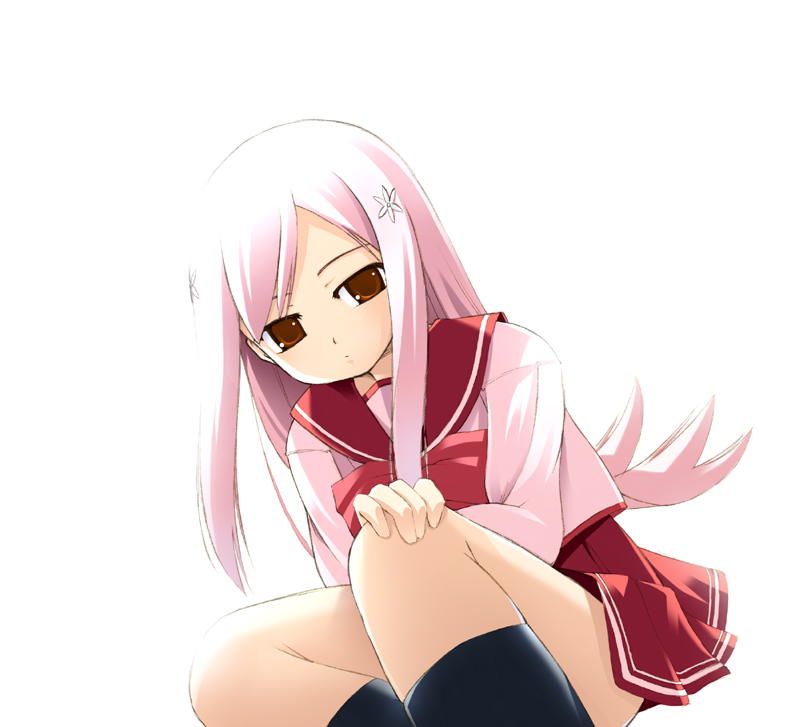 lucy maria misora, to heart (series), to heart 2, 00s, 1girl, closed mouth, dot mouth, female focus, long hair, pink hair, solo