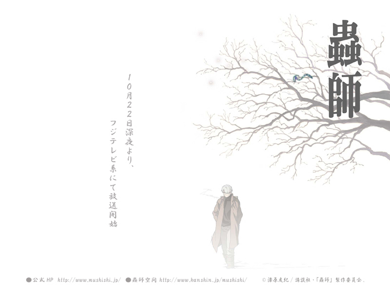 ginko (mushishi), mushishi, tagme, 1boy, hair over one eye, male focus, solo