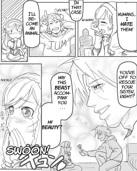 himewe, sakurada jun, suiseiseki, rozen maiden, hard-translated, third-party edit, translated, 00s, 1boy, 1girl, comic, english text, flower, greyscale, heterochromia, jum, long sleeves, monochrome, rose, tears