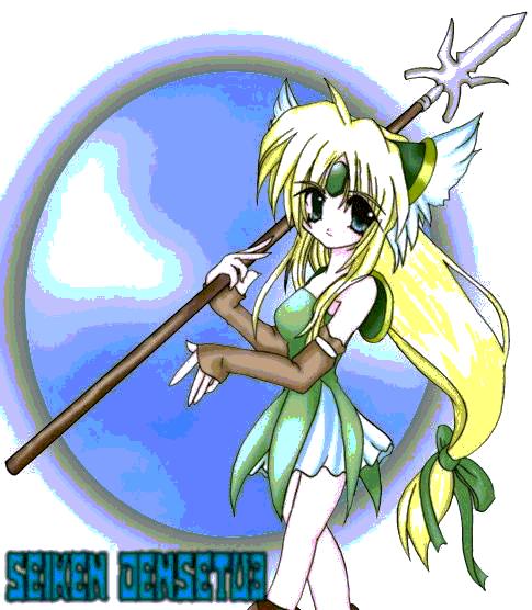 riesz, seiken densetsu, seiken densetsu 3, 1girl, chibi, copyright name, female focus, long hair, low-tied long hair, solo
