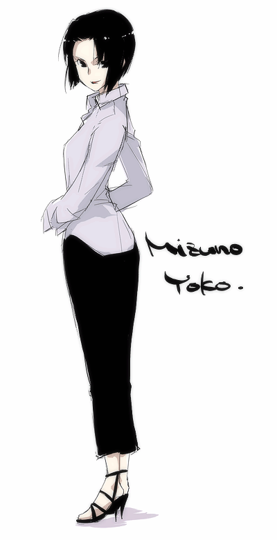 kyo (kuroichigo), mizuno youko, maria-sama ga miteru, 00s, 1girl, female focus, high heel sandals, high heels, sandals, shoes, solo