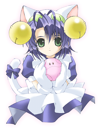 asuran, athrun zala, dejiko, haro, di gi charat, gundam, gundam seed, lowres, bell, cosplay, dejiko (cosplay), jingle bell, solo