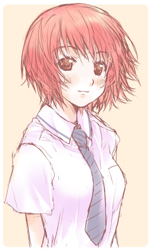 mizuki makoto, osaragi hazumu, kashimashi, lowres, tagme, 00s, necktie, solo
