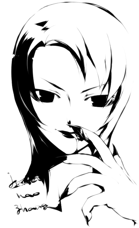 kyo (kuroichigo), juliet nao zhang, my-otome, tagme, 00s, greyscale, monochrome, portrait, solo