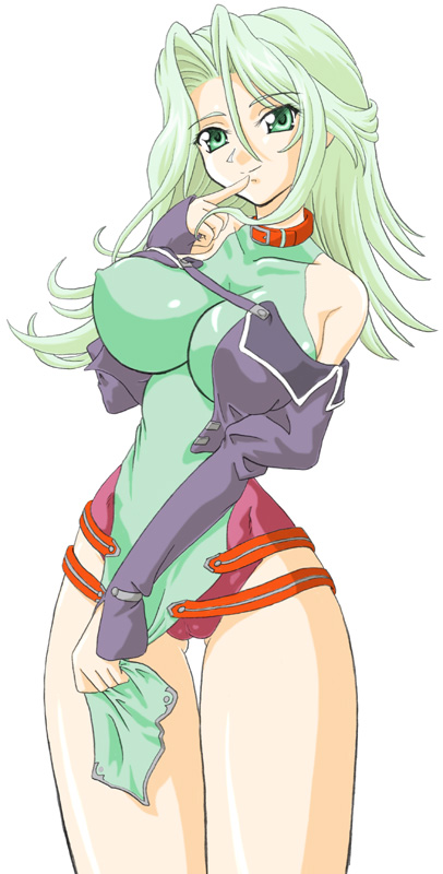 lamia loveless, banpresto, super robot wars, 1girl, breasts, cameltoe, detached sleeves, female focus, large breasts, solo, split mouth, thighs